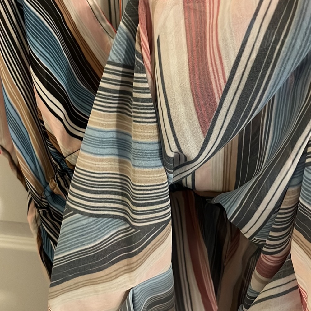 Coastal Blue Multi-color vertical stripes Cover-up. Size S (4-6). NWT! - Picture 8 of 9
